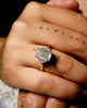 3.97 Ct Emerald Cut Moissanite Engagement Ring