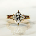 1.74 Ct Princess Cut Moissanite Engagement Ring