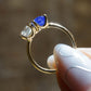 Toi Et Moi 1.70 Ct Cushion & Oval Cut Moissanite Engagement Ring