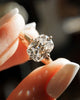 Old Mine 2.96 Ct Cushion Cut Moissanite Engagement Ring