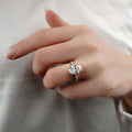 3.50 Ct Oval Cut Moissanite Engagement Ring