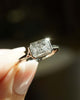 Bezel 2.48 Ct Radiant Cut Moissanite Engagement Ring