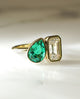 Toi Et Moi 3.05 Ct Pear & Emerald Cut Moissanite Engagement Ring