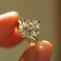 3.52 Ct Asscher Cut Moissanite Engagement Ring