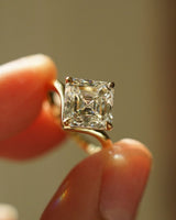3.52 Ct Asscher Cut Moissanite Engagement Ring