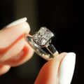 Bezel 1.25 Ct Radiant Cut Moissanite Engagement Ring
