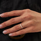 Baguettes Half eternity Moissanite Wedding Band