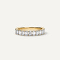 3x2 mm Emerald Cut Wedding Band Women Moissanite Band