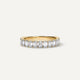 3x2 mm Emerald Cut Wedding Band Women Moissanite Band