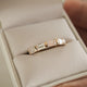 5x3 mm Emerald Cut Wedding Band Women Moissanite Band