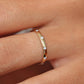 Burnish Moissanite Wedding Band, Full Eternity band