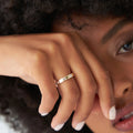 0.85 Ct 14k Emerald Cut Full Eternity Flush Setting Diamond Band