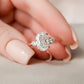 2.90 Ct Oval Cut Moissanite Engagement Ring