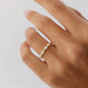 1.05 Ct Bubble Moissanite Wedding Band