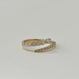 Round Moissanite Wedding Band, Engagement Wedding Band