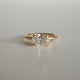 East West 1.60 Ct Oval Cut Moissanite Engagement Ring