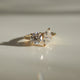 Toi Et Moi 1.62 Ct Round & Marquise Cut Moissanite Engagement Ring