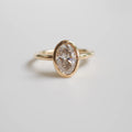3.03 Ct Oval Cut Moissanite Engagement Ring, Oval Cut Ring