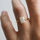 1.50 Ct Cushion Cut Moissanite Engagement Ring