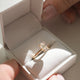 1.02 Ct Oval Cut Moissanite Engagement Ring
