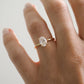 1.10 Ct Oval Cut Moissanite Engagement Ring