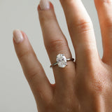 2.01 Ct Oval Cut Moissanite Engagement Ring