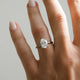 2.01 Ct Oval Cut Moissanite Engagement Ring