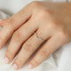 V Shape Half eternity Moissanite Wedding Band