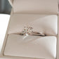 1.25 Ct Round Brilliant Cut Moissanite Engagement Ring