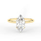 2 Ct Marquise Cut Moissanite Engagement Ring