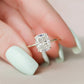 4 Ct Cushion Cut Moissanite Engagement Ring