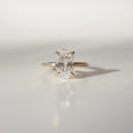 2.55 Ct Oval Cut Moissanite Engagement Ring