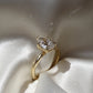 2 Ct Elongated Pear Cut Moissanite Engagement Ring