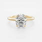 Solitaire 2 Ct Oval Cut Moissanite Engagement Ring