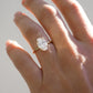 2.55 Ct Oval Cut Moissanite Engagement Ring