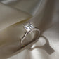 3 Ct Emerald Cut Moissanite Engagement Ring