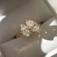 Toi Et Moi 3.74 Ct Pear & Marquise Cut Moissanite Engagement Ring