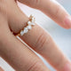 Pear & Oval Moissanite Wedding Band Women Moissanite Band