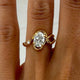 2 Ct Oval Cut Moissanite Engagement Ring