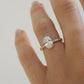 3.01 Ct Oval Cut Moissanite Engagement Ring,