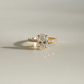 3.01 Ct Oval Cut Moissanite Engagement Ring,