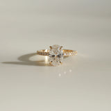 3.01 Ct Oval Cut Moissanite Engagement Ring,