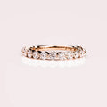 2.50 mm Half eternity Moissanite Band