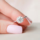 2 Ct Round Brilliant Cut Moissanite Engagement Ring