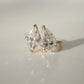 Toi Et Moi 3.74 Ct Pear & Marquise Cut Moissanite Engagement Ring