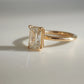 2.03 Ct Emerald Cut Moissanite Engagement Ring