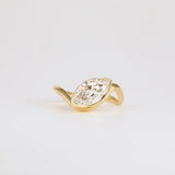 2 Ct Marquise Cut Moissanite Engagement Ring