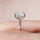 6 Ct Cushion Cut Moissanite Engagement Ring