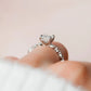 2 Ct Emerald Cut Moissanite Engagement Ring