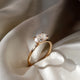 East West 2 Ct Oval Cut Moissanite Engagement Ring